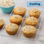 P&P CHEF Cooling Baking Rack Pack of 2, Stainless Steel Cooling Racks for Cooking Baking Roasting Grilling Drying, Dense Wires & Smooth Edge, Easy to clean, Silver, 9.7" x 7.3"