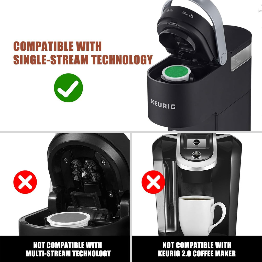 Pro Mael 2-Pack Reusable K Cups Coffee Pods, Universal Stainless Steel Refillable Reusable K Cup Coffee Filters