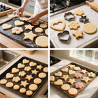 Stainless Steel Cookie Cutters Set 12Pcs - Heart, Flower, Round, Five Star Shapes - Small to Mini Size, Metal Biscuit Cutter Molds for Baking or Holiday Party Decorations