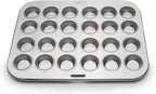 Fox Run Mini Muffin and Cupcake Pan, 24 Mini Cups, Stainless Steel Baking Pan, 10.5 x 13.75 x 1.5 inches,