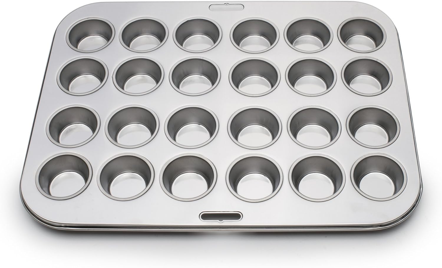 Fox Run Mini Muffin and Cupcake Pan, 24 Mini Cups, Stainless Steel Baking Pan, 10.5 x 13.75 x 1.5 inches,