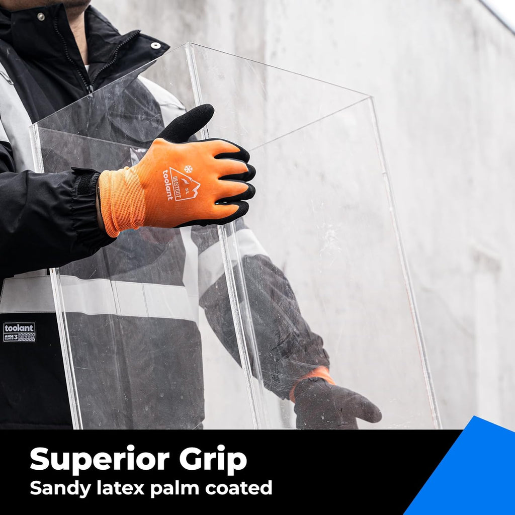 Waterproof Winter Work Gloves for Men and Women, Touchscreen, Freezer Gloves, Thermal Insulated, for Cold Weather