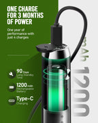 Maestri House Rechargeable Milk Frother with Stand, LunaFro Handheld Electric Foam Maker Waterproof Detachable Stainless Steel Whisk Drink Mixer Foamer for Lattes, Cappuccino