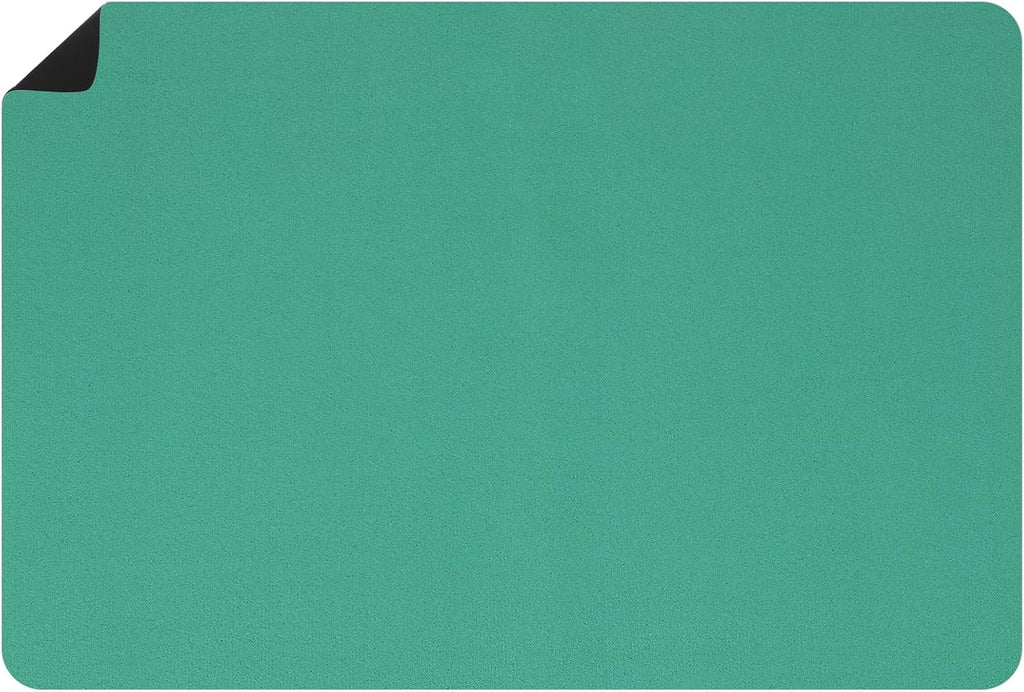 uxcell Silicone Mats for Kitchen Counter, 35.4" x 23.6" Non-Slip Countertop Protector Mat Heat Resistant Coffee Mat Waterproof Table Placemat, Green