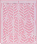 Cake Baking Stencil - Seamless Delicate Pattern for Decorating Tall Double Barrel Cake to Use with Buttercream, Royal Icing, Ganache, Paint, Airbrush (CHEVI)