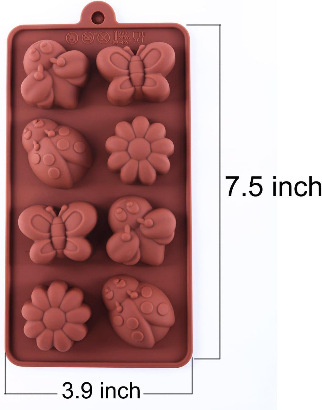 Silicone Molds Non-stick Chocolate Candy Mold,Soap Molds,Silicone Baking mold Making Kit, Set of 3 Forest Theme with Different Shapes Animals,Lovely & Fun for Kids