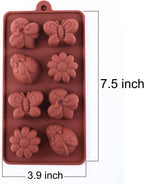Silicone Molds Non-stick Chocolate Candy Mold,Soap Molds,Silicone Baking mold Making Kit, Set of 3 Forest Theme with Different Shapes Animals,Lovely & Fun for Kids