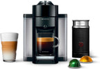Nespresso Vertuo Coffee and Espresso Machine by De'Longhi with Milk Frother, 236.59 Milliliters, Piano Black