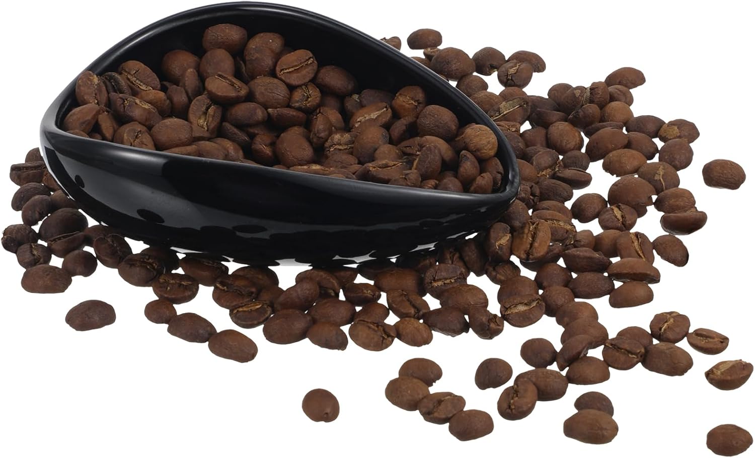 Black Coffee Bean Dosing Cup, Multi-Use Coffee Bean Weighing Container Precision Measuring Spoon for Espresso, Coffees Beans, Tea & Nuts (Black)