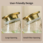 Glass Pitcher with Lid and Handle, 2 PACK 68 oz/2 Liter Vintage Flower Design Fridge Water Pitcher, Borosilicate Glass Water Carafe for Hot/Cold Water,Coffee,Iced Sun Tea,Heat Resistant