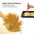 Kitchen Mama WaltzGrip Platinum Silicone Basting Pastry Brush: Set of 2 Heat-Resistant Brushes Utensils for Cooking, Baking, Grilling, Barbecue, and Spreading Oil, Butter, Egg (Yellow)