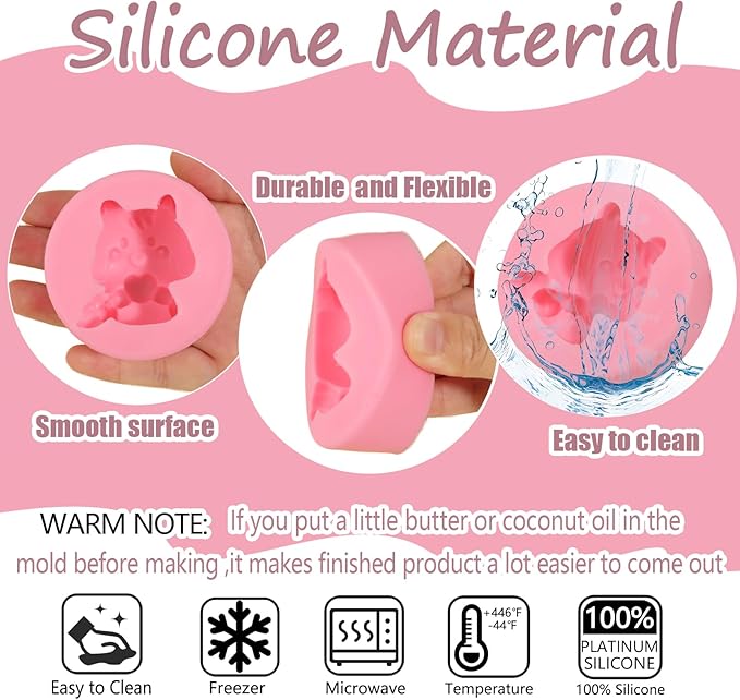 1 Pcs Pony Chocolate Fondant Mold, Cartoon Animal Cake Decoration Silicone Mold, for Kitchen Baking Cookies Butter Dough Making Candy Jelly Pudding, Clay Works Flower Paste Resin Plaster