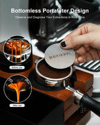 54mm Bottomless Portafilter, 3 Ears Bottomless Naked Portafilter Compatible with Breville/Sage Barista Express BES870/876/878/880/881/450/500/810/840, with Puck Screen and 18g Filter Basket