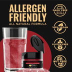 Brew Glitter Maroon Edible Drink Glitter 1x 4g Jar for Cocktails, Beer, & Beverages