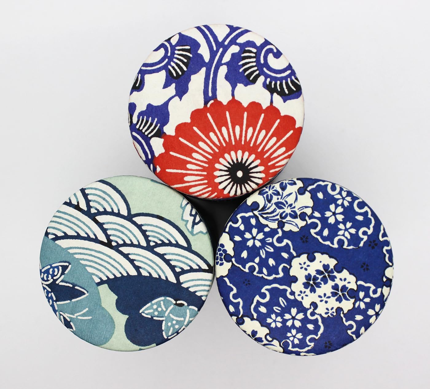 Japanese Pokkan Coffee Spice Tea Tin Canister Washi Paper Storage with Lid 7.05 oz Capacity (Hana Yukiwa)