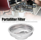 58mm Portafilter Filter Basket, 1 Cup Single Wall Coffee Maker Coffee Powder Filter, Porous Stainless Steel Coffee Filter for Extraction, Coffee Machine Accessories