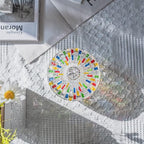 MAGCOLOR Elegant-Hand Painted Colorful Large Crystal Glass Candy Box,Christmas Candy jars with Lid,Storage Jewelry Jar,Candy dish covered,Great Gift for Family Friends-24 oz-Cute Candy servers.