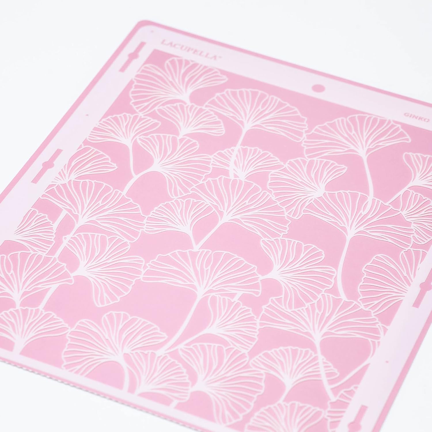 Large Cake Decorating Stencil (Ginko) Ginkgo Leaves Pattern