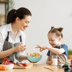 6.2'' Bamboo Fiber Cereal Bowls Set of 6, Soup Bowls 24 Oz for Serving Salad, Snack, Side Dishes, Colourful Oval Lightweight Bowls for Breakfast, Lunch and Dinner, Dishwasher&Freezer Safe (Turquoise)