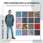 Adult Bib Scarf - Dignified Alternative to Bibs | Washable and Reusable Clothing Protectors for Eating