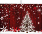 Large Dish Drying Mats For Kitchen Counter Microfiber Kitchen Drying Mat XL Draining Pad Absorbent Quick Drying Dish Mat 18x24 Inch - Christmas Tree