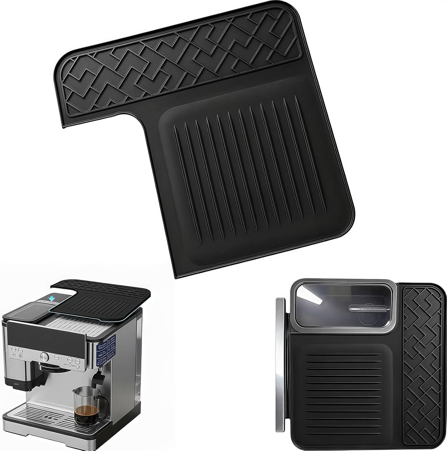 Compatible Top Mat for Ninja Luxe Cafe Espresso Machine ES601 & ES701 – Food-Grade Silicone, Non-Slip Waterproof, Protects Top Surface, Ninja Coffee Maker Accessories