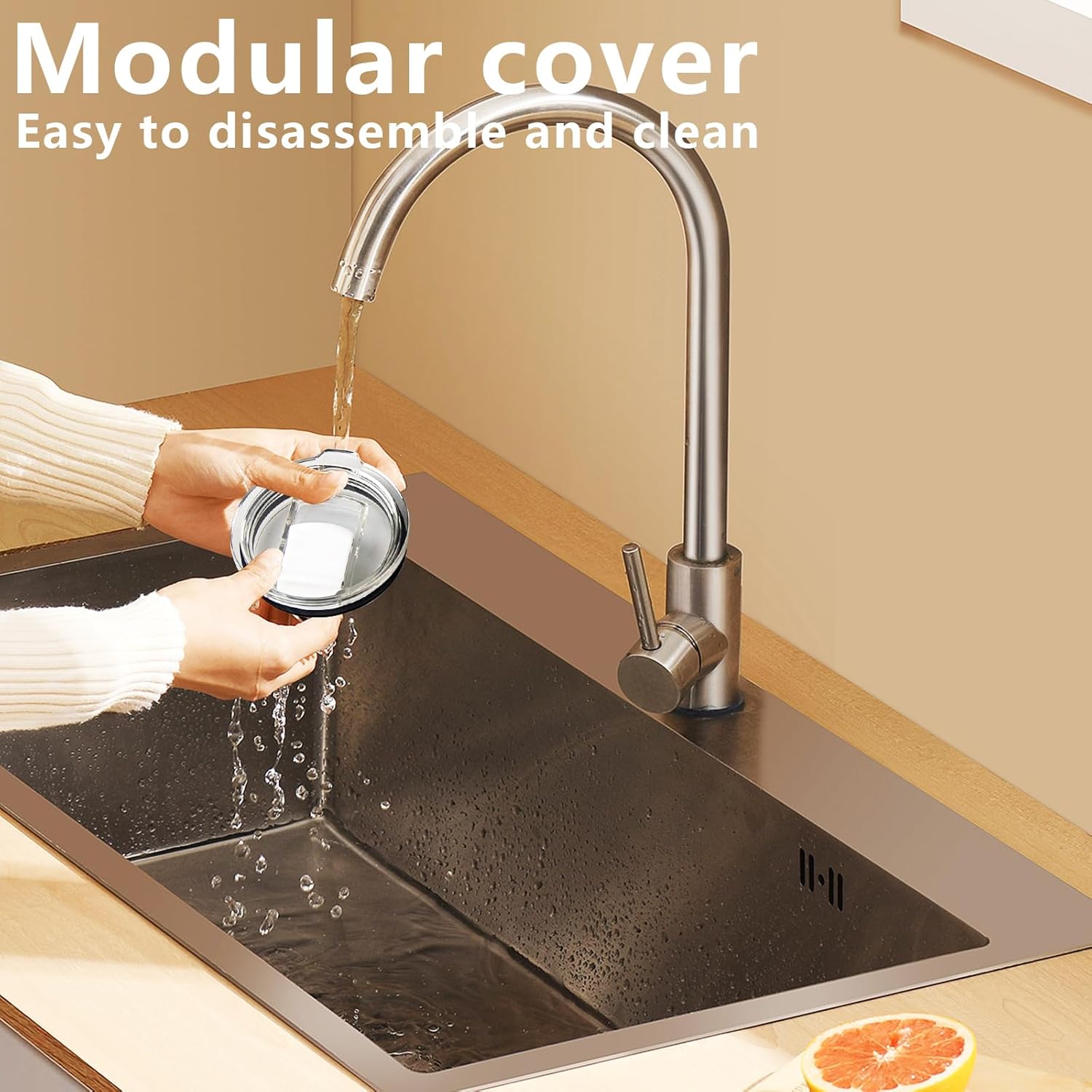 14 oz Stainless Steel Vacuum Insulated Tumbler with handle & MacSlider Lid, Dishwasher Safe & Spill Proof Coffee Cup, Travel Mug for Hot/Cold Drinks, Durable Design - Black