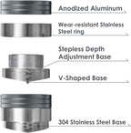 Wedge Espresso Distribution Tool, Pavant Precision Coffee Leveling Distributor with V Blade, Adjustable Depth Coffee Leveler for 58mm Coffee Portafilter…
