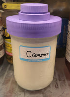 Brewing America Creamer Jar with Pouring Lid, 1 Pint (16 oz) Mason Jar with Purple Wide Mouth Pour Lid, for Milk, Sugar, and Cream, 1-Pack (Violet Purple)
