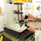 Espresso Knock Box, Stainless Steel Coffee Knocker Drawer with Non Slip Feet and Removable Rubber Lever, Coffee Knock Box Drawer 13.5 x 9.9 x 3.5 in