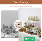 Coffee Mug Holder Wooden Cup Station Organizer 3 Tier Cup Holder for Coffee Bar Mug Display Rack for Countertop Mug Holder Shelf for Home Kitchen Trapezium-Nutbrown