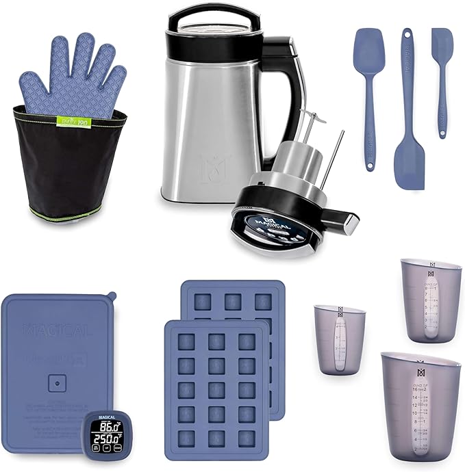 Magical Butter MB2E Pro Bundle – Infuser Machine with DecarBox, 8 mL Gummy Mold, Measuring Cups & Spatulas for Complete Infusion & Candy Making