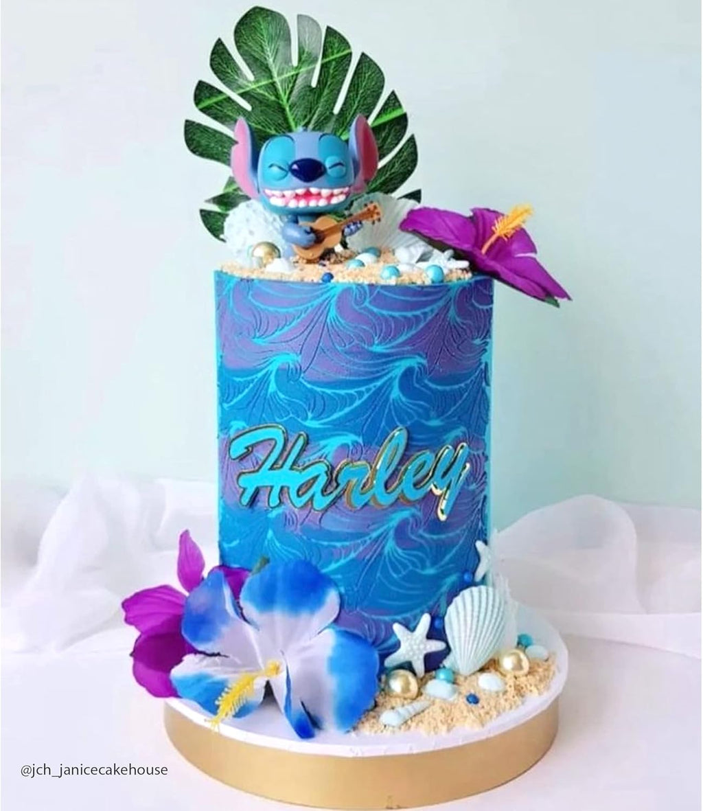 Cake Decorating Stencil for Tall Buttercream Cake, Royal Icing, Ganache, Paint, Airbrush (LIQUA)