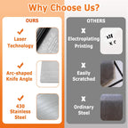 Bench Scraper Dough Pastry Cutter Stainless Steel Blade Kitchen Baking Tools for Butter, Cake, Onion, Vegetable