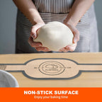 Silicone Bread Sling Dutch Oven Liner, Non-Stick & Easy Clean Reusable Oval Silicone Baking Mat with Long Handles, Easy to Transfer Sourdough - 2 Gray Set