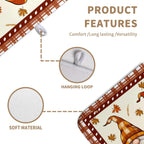 Fall Pumpkin Gnomes Dish Drying Mat Maple Leaves Autumn Large Kitchen Mats Dish Drying Pad Absorbent Dish Dryer Mat for Kitchen Countertops Microfiber Drainer Pad Dish Drying Mats (18x24 in)