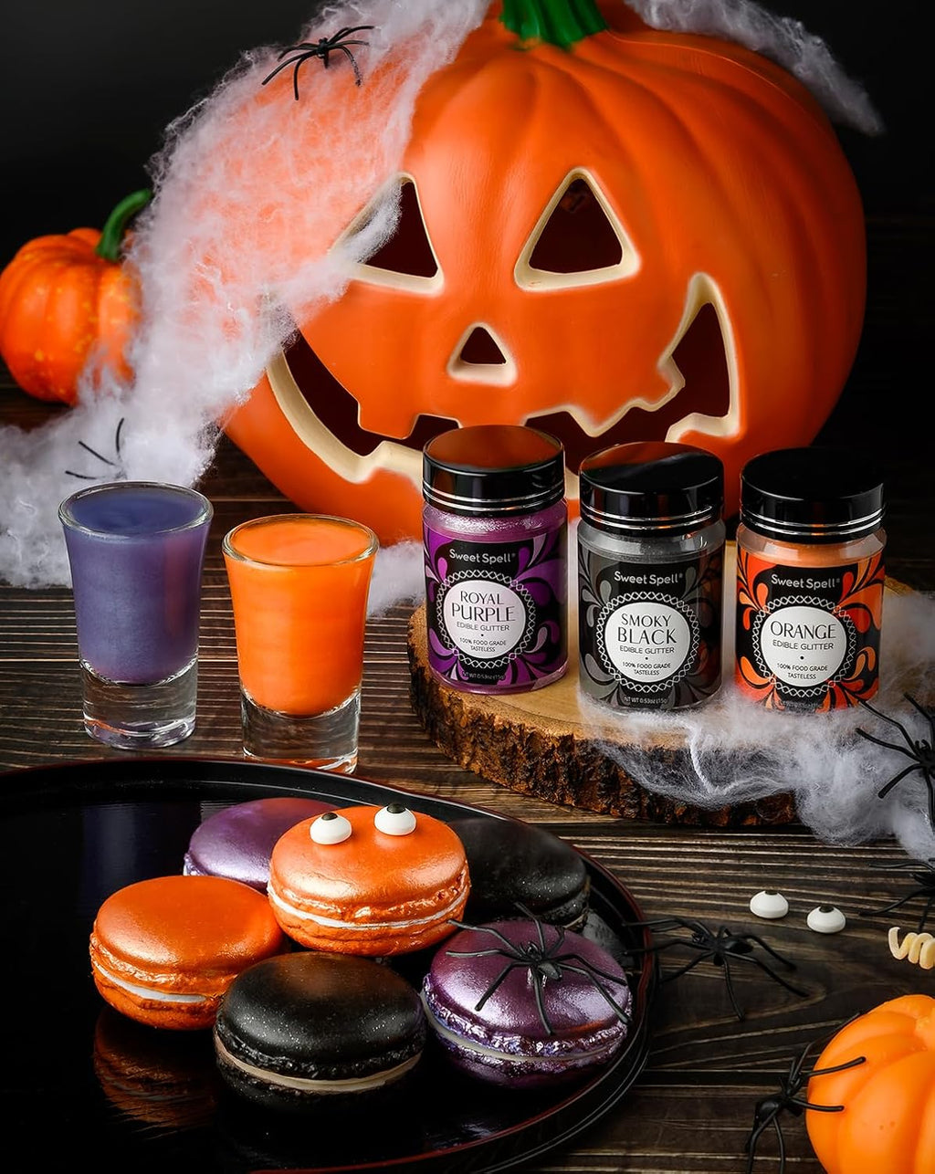 Sweet Spell Edible Glitter (15g) - Shimmer Sparkles for Drinks, Cakes, Cocktails - 100% Edible & Food Grade Glitter, Vegan, Gluten-Free (Purple)