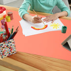 Silicone Mats for Kitchen Counter, Nonslip Silicone Mats for Crafts Countertop Protector Heat Resistant Mat (Coral, 78.7"L x 15.7"W)