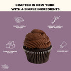 King Street Baking Co Chocolate Frosting Mix - 4 Ingredient Icing for Cake - Real Cocoa, Vanilla - Frosts 12 Cupcakes (3Pack)