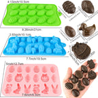 Easter Egg Silicone Mold for Chocolate 5 Packs Egg Shaped Mold Baking Pan for Easter Party Hot Chocolate Bombs Fondant Candy Jelly Dome Mousse Cake Topper Making