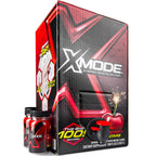 XMODE Energy Shots on Tap with Dispenser & 2 Bottles, 100 Servings - Cherry Bomb Flavor Energy Caffeine Shots - Quick Energy Boost Shots with Vitamins B6 & B12, Caffeine - Great Taste, Zero Calories