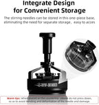 MHW-3BOMBER WDT Tool Espresso 51mm, Adjustable Depth Needle Espresso Stirrer Tool,Espresso Distribution Tool with Magnetic Base for Barista, l, 0.25mm x 14 Needles, YU Series Cyclone T5958-OS