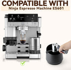 Knock Box Compatible with Ninja Espresso Machine, Large Capacity Black Coffee Knock Box for Ninja Espresso Maker Accessories