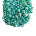 Edible Blue Sugar Pearls Candy Sprinkles 120G/ 4.23Ounce Baking Cake Sprinkles Cupcake and Cake Topper Cookie Decorations Wedding Party Valentines Halloween Christmas Supplies