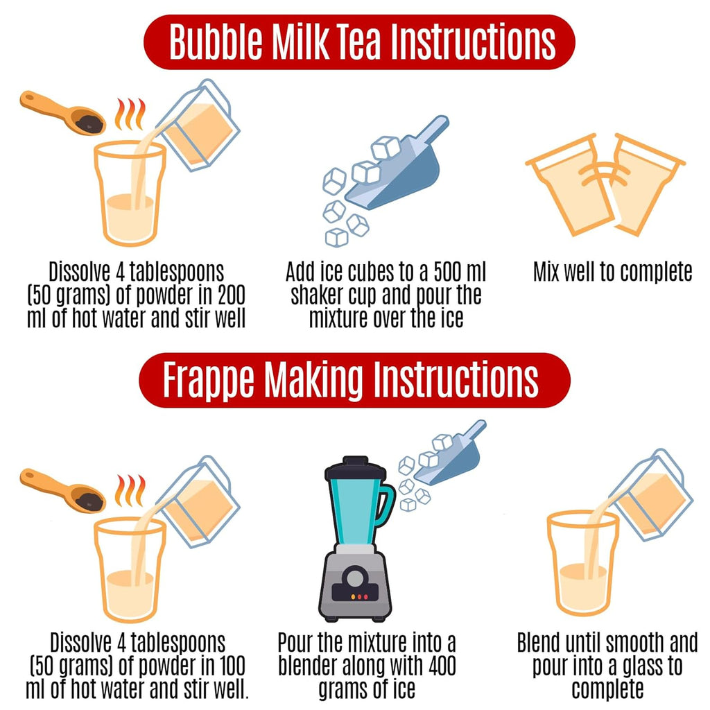 Fusion Select 2.2lb Cookie & Cream Boba Tea Powder Flavored-3-in-1 Drink Powder with Cream & Sugar - Instant Pre-Mixed Beverage for Hot or Cold Blends Yummy Frappes Bubble Tea