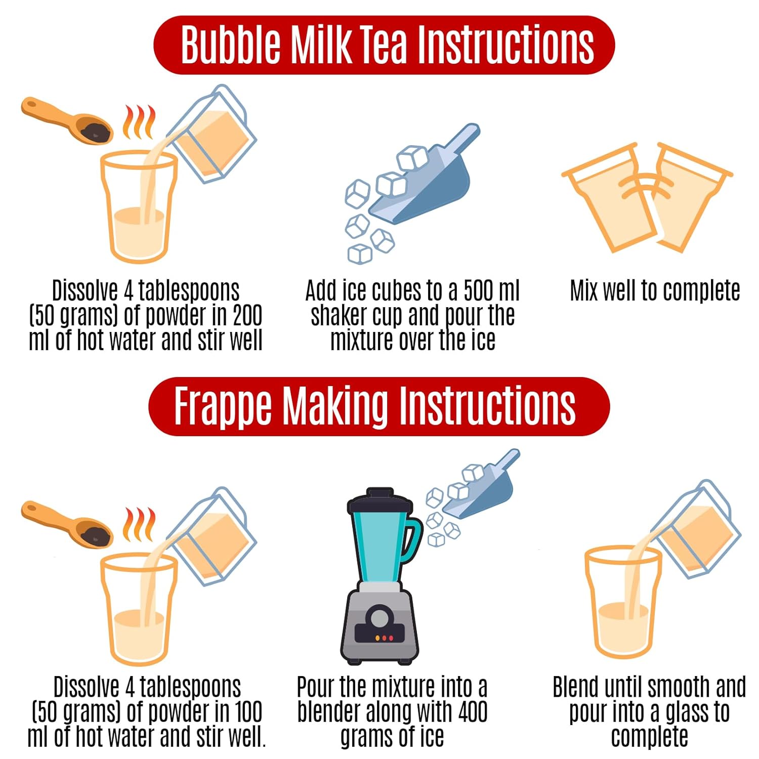 Fusion Select 2.2lb Tea Powder Mango Flavored-3-in-1 Drink Powder with Cream & Sugar - Instant Pre-Mixed Beverage for Hot or Cold Blends or Yummy Frappes (Mango)