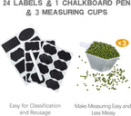 Large Food Storage Containers with Lids Airtight 5.2L /176Oz, for Flour, Sugar, Baking Supply, 3PCS BPA Free Plastic Canisters for Kitchen Pantry Organization