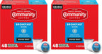 Community Coffee Breakfast Blend Medium Roast Single-Serve Keurig K-Cup Pods 48 Count (Pack of 2)