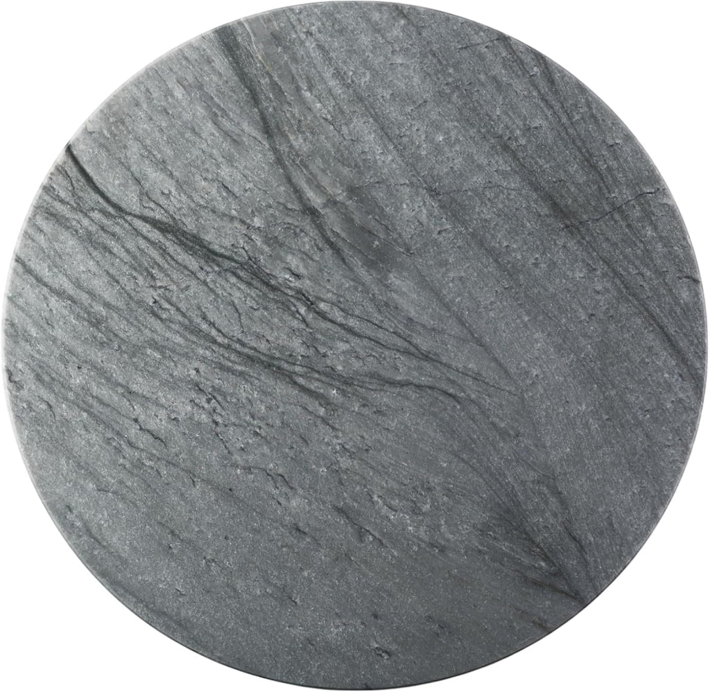 Koville Dark Grey Marble Pastry Cutting Board, 16" Large Marble Cheese Serving Board for Kitchen Countertop, Stone Tray for Baking, Charcuterie, Trivet, Dough Pastry and Stone Cutting Boards