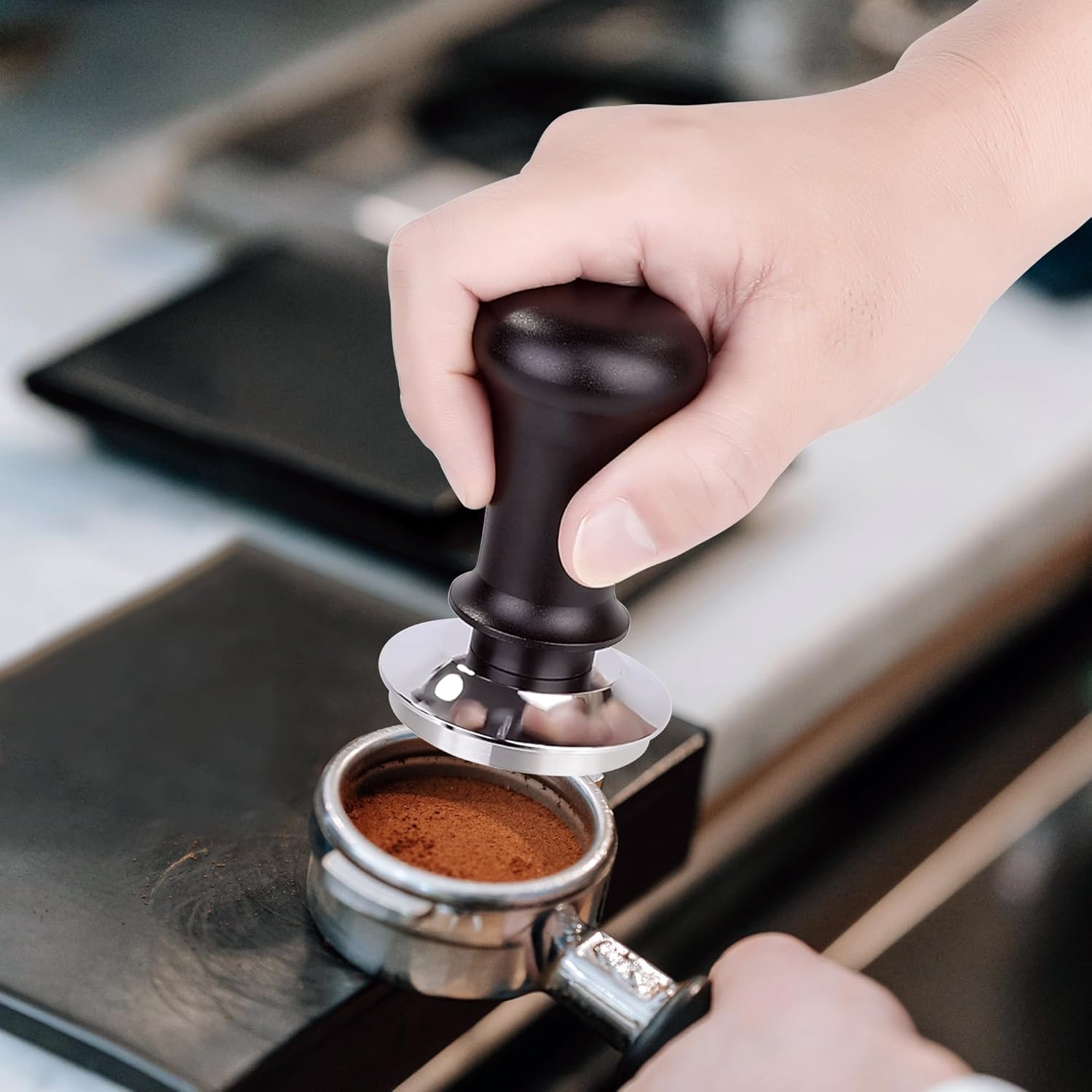 Apexstone Espresso Tamper 51mm Spring Loaded, Coffee Tamper Spring Loaded 51mm, Calibrated Espresso Tamper 51mm